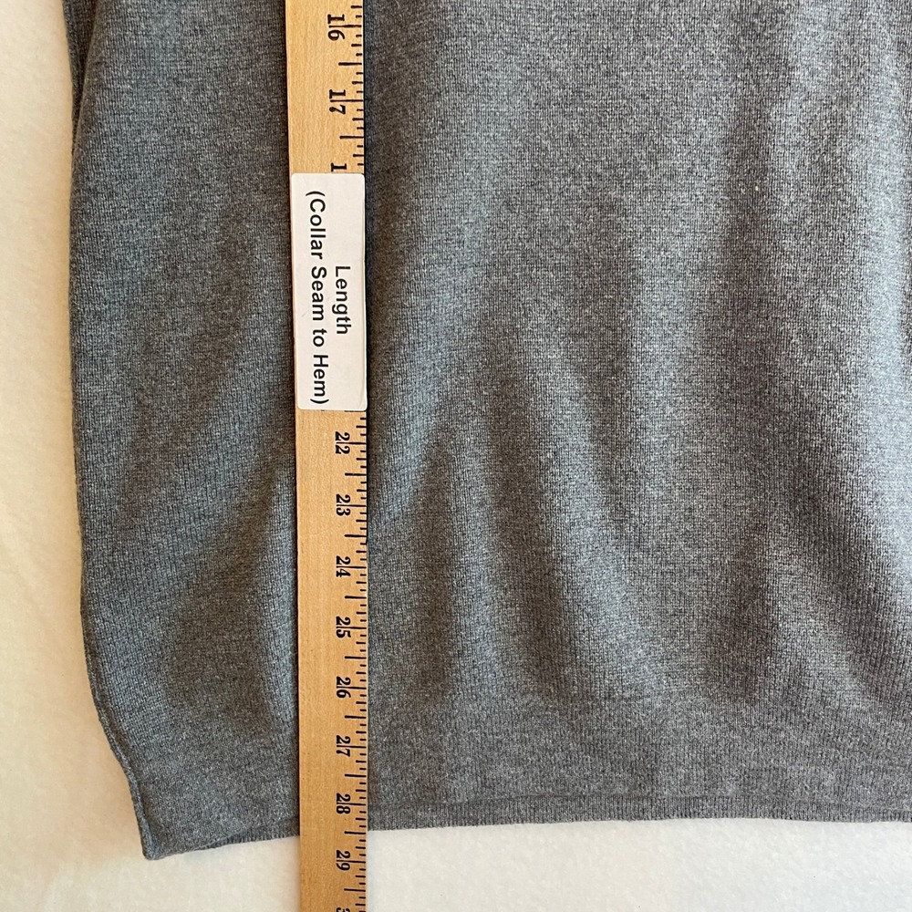 Eddie‎ Bauer Mens XL Gray Crew Neck Long Sleeve Knit Sweater Pullover Top - Picture 6 of 7